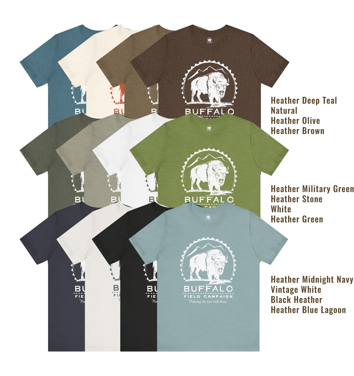 Buffalo Field Campaign Logo Tee