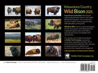 2025 Wild Yellowstone Bison Calendar