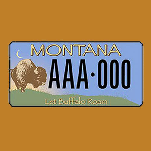 BFC "Let Buffalo Roam" License Plate for Montana Residents Only