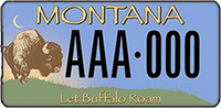 BFC "Let Buffalo Roam" License Plate for Montana Residents Only